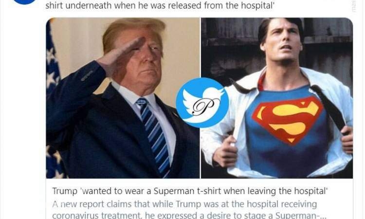 وقتی ترامپ سوپرمن می‌شود!