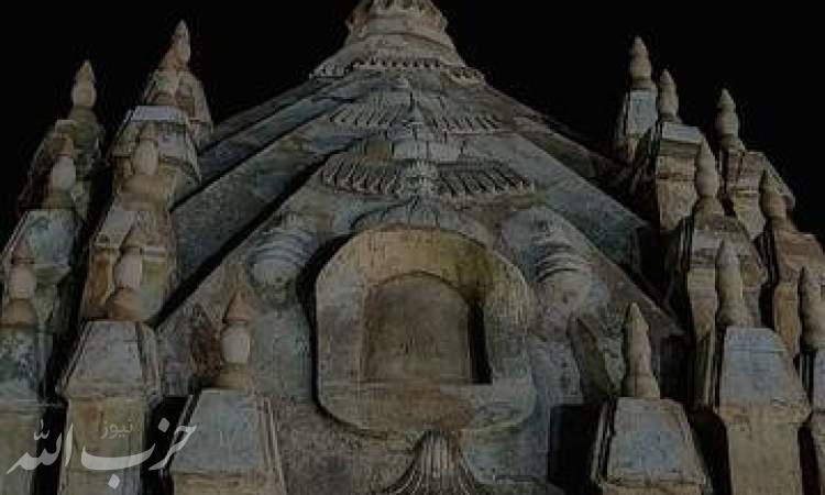 قابی از معماری جذاب معبد هندوها در بندرعباس